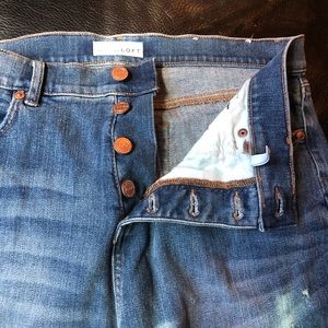 LOFT High Waist Flare Crop